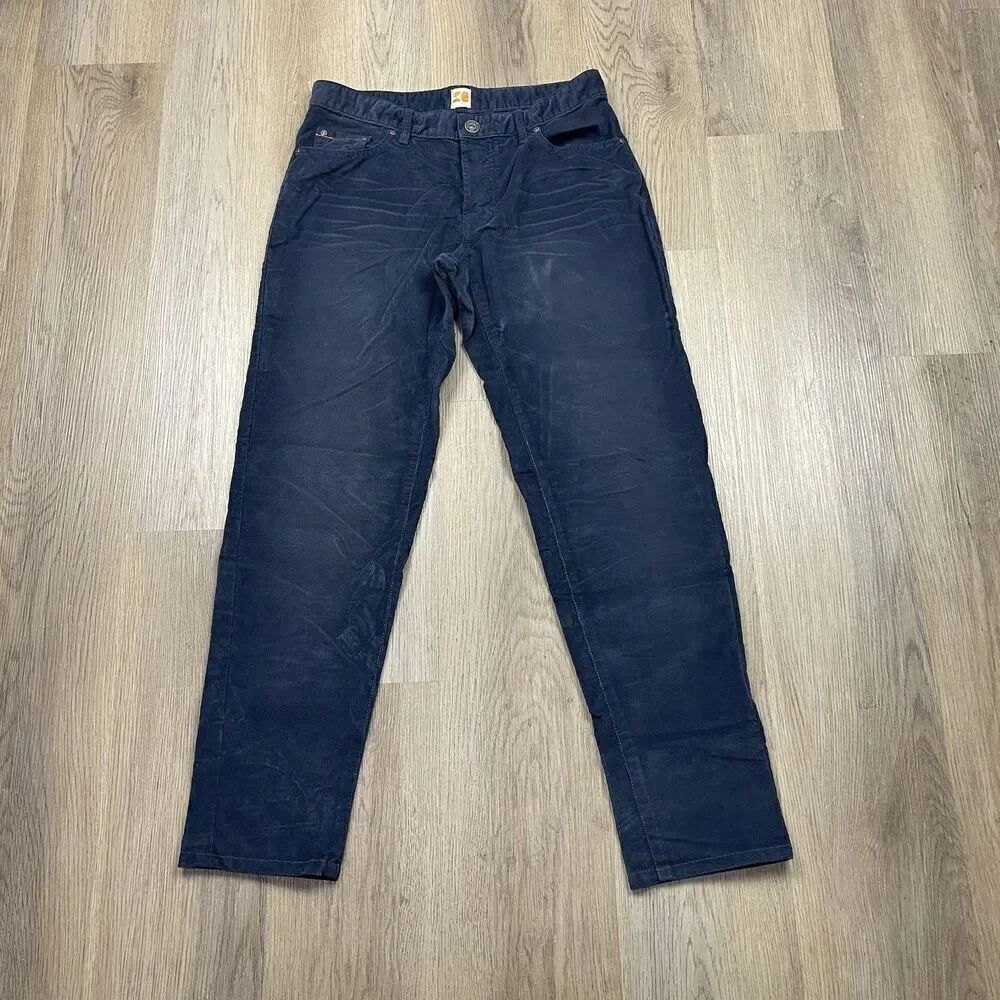 Boss Orange Pants Mens 33x34 Corduroy Slim Fit Casual Stretch Mid Rise Pockets